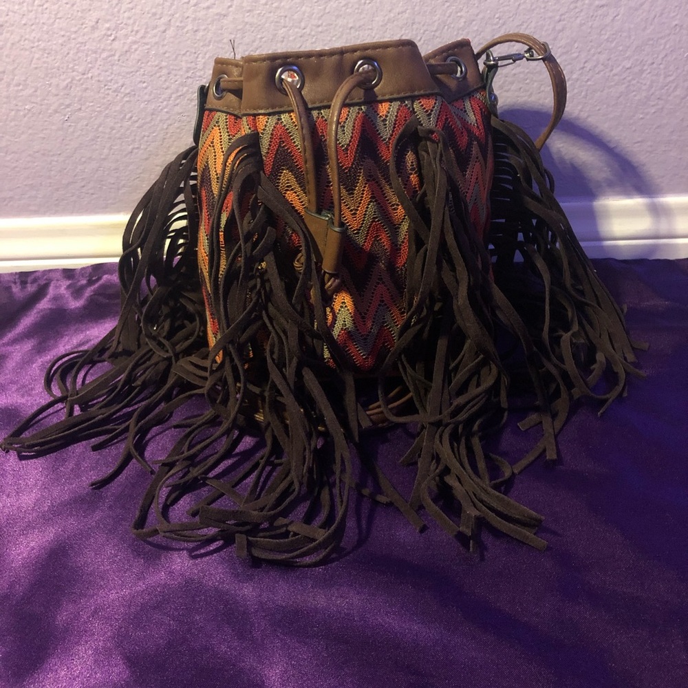 Indigenous looking vibrant Cross Body purse